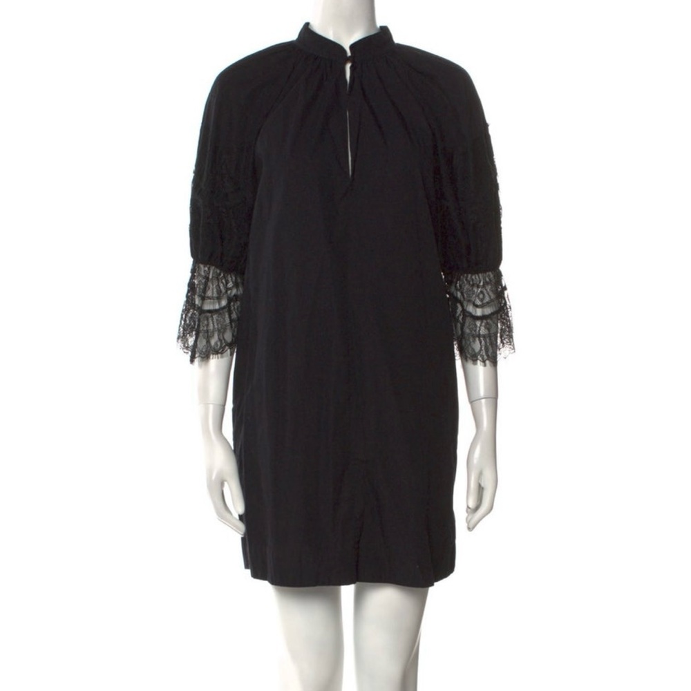Givenchy black dress with lace